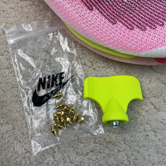 [US 14] NIKE AIR ZOOM VICTORY RACING RAWDACIOUS Flyknit SpikedTrack Shoe Cleats
